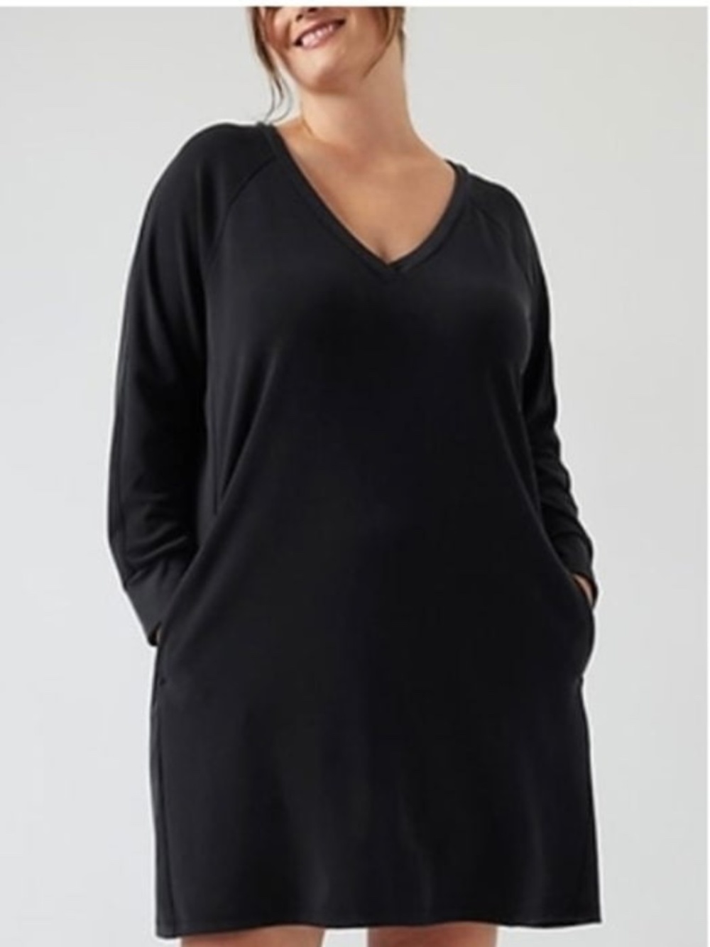 NWT Black Athleta Seasoft Dress size Large